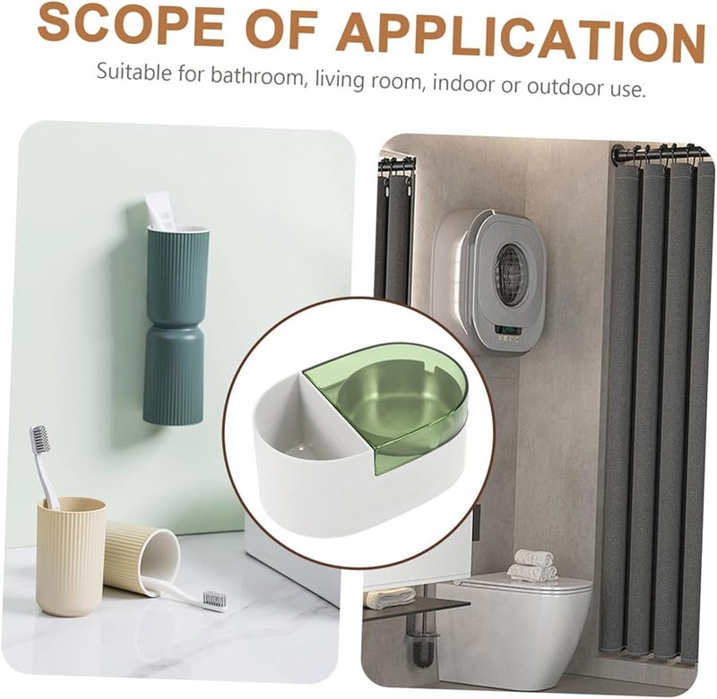 حامل سجائر الحائط للحمام مع غطاء مقاوم للرياح بسعة كبيرة للاستخدام الداخلي والخارجي - Image 3